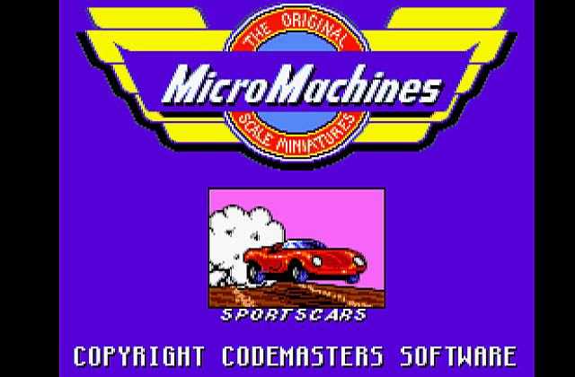 Micro Machines DOS Game