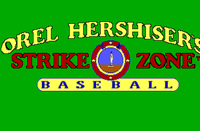Orel Hershiser's Strike Zone Baseball DOS Game