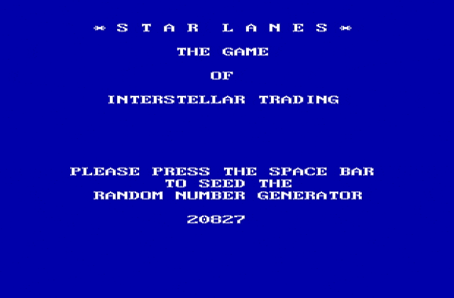 PC Star Lanes DOS Game