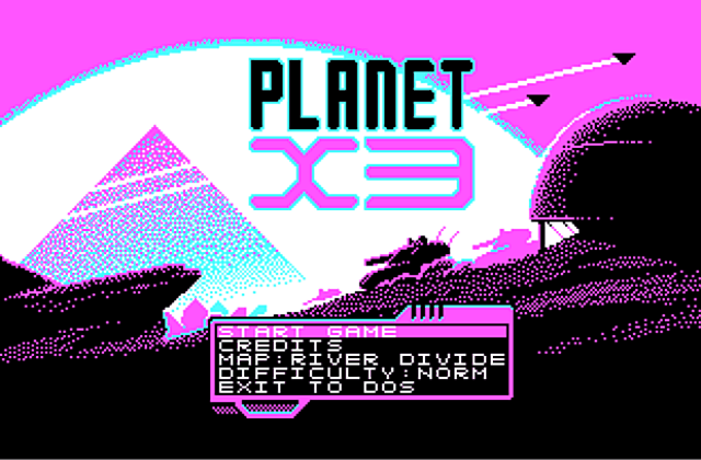 Planet X3 DOS Game