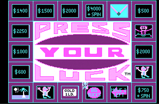 Press Your Luck DOS Game