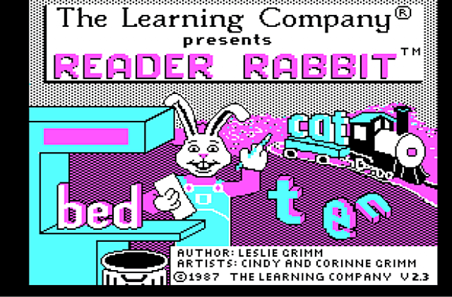 Reader Rabbit DOS Game