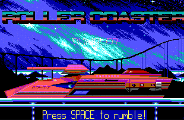 Roller Coaster Rumbler DOS Game