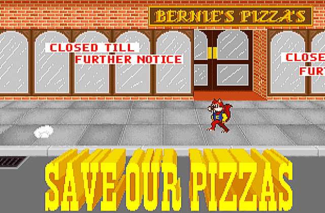 Skunny Save Our Pizzas DOS Game