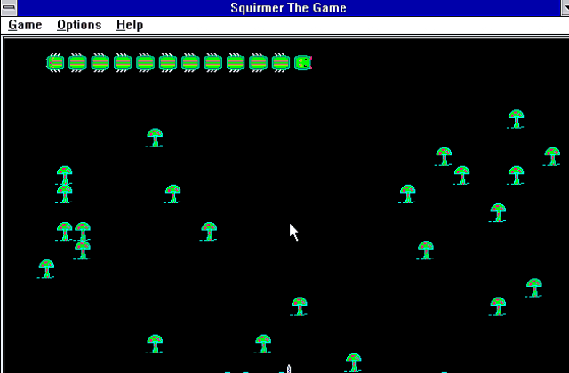 Squirmer The Game DOS Game