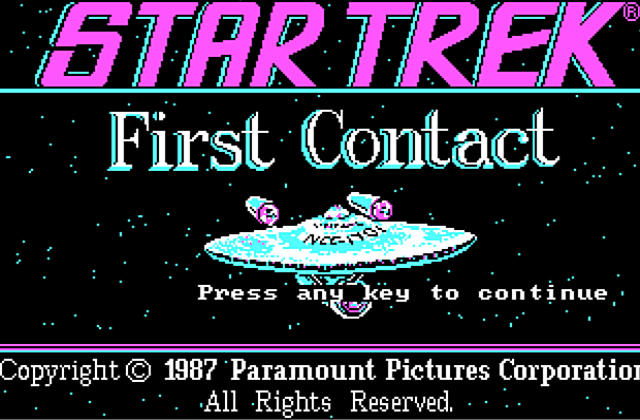 Star Trek- First Contact DOS Game