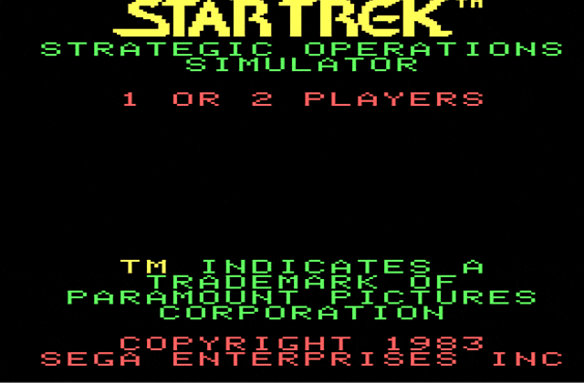 Star Trek- Strategic Operations Simulator DOS Game
