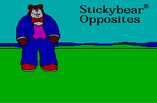Stickybear Opposites DOS Game