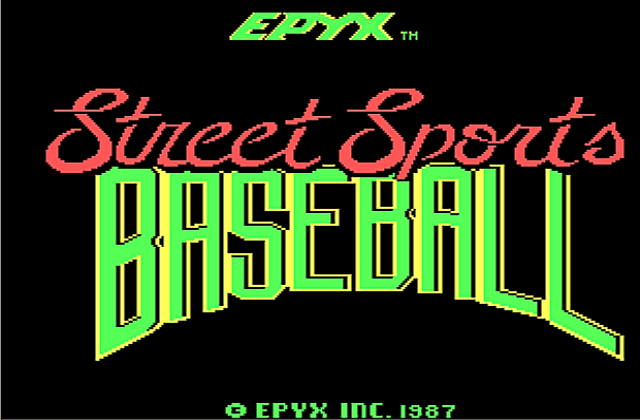 Street Sports Baseball DOS Game