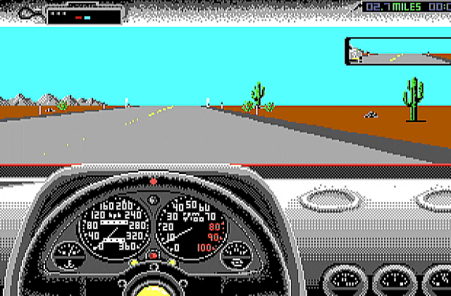 Test Drive II The Duel DOS Game