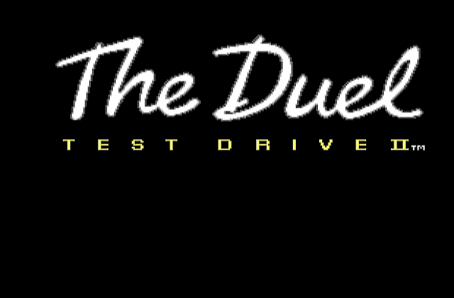 Test Drive II- The Duel DOS Game