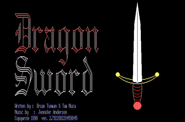 Dragon Sword, The DOS Game