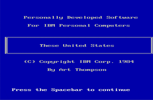 These United States DOS Game