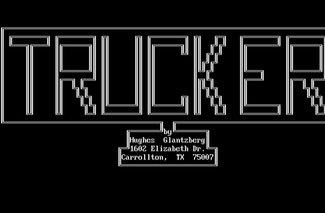 Trucker DOS Game