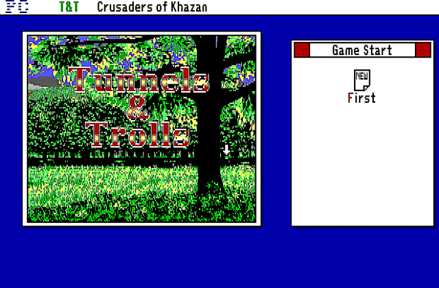 Tunnels And Trolls Crusaders Of Khazan DOS Game