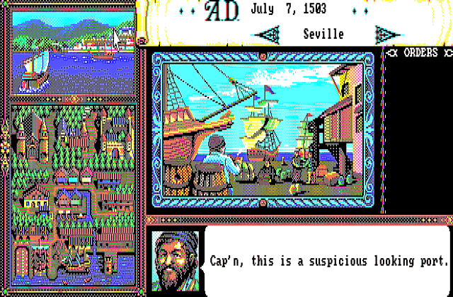 Uncharted Waters DOS Game