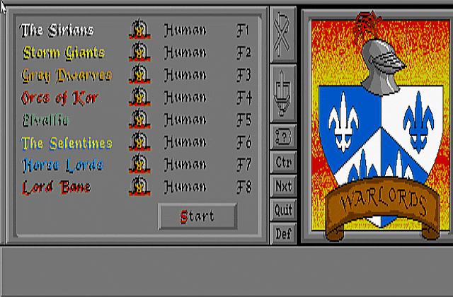 War Lords DOS Game