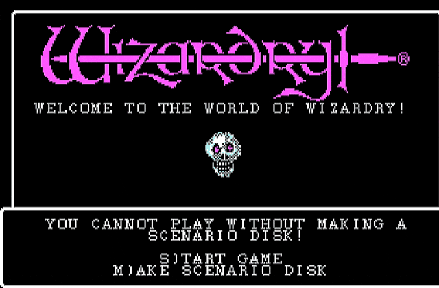 Wizardry- Proving Grounds of the Mad Overlord (re-release) DOS Game