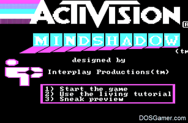 Mind Shadow DOS Game