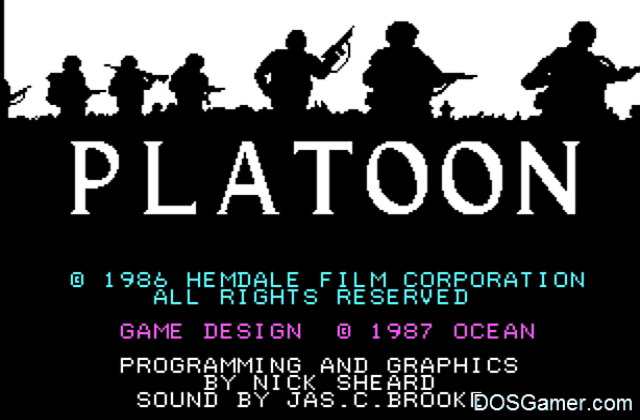 Platoon (CGA) DOS Game