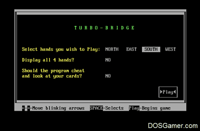 Turbo Bridge DOS Game