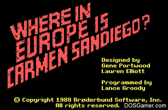 Where in Europe is Carmen Sandiego_ DOS Game