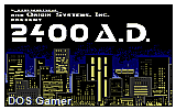 2400 A.D. DOS Game