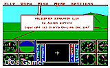 3-D Helicopter Simulator DOS Game