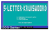 5-Letter-Kruiswoord DOS Game