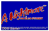 A Nightmare on Elm Street DOS Game