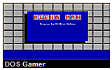 Alpha Man DOS Game