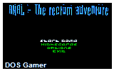 ANAL- The Rectum Adventure DOS Game