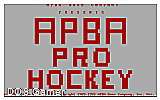 APBA Pro Hockey DOS Game