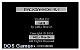 Backgamm DOS Game