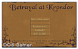 Betrayal at Krondor DOS Game