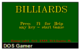 Billiards DOS Game