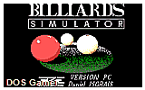 Billiards Simulator DOS Game