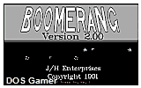 Boomerang DOS Game