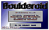 Boulderoid DOS Game