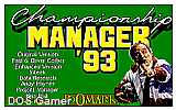 Championship Manager '93 DOS Game