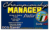 Championship Manager Italia DOS Game