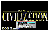 Civilization Russian Edition DOS Game