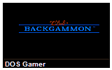 Club Backgammon DOS Game