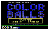 Color Balls 1 (test version) DOS Game