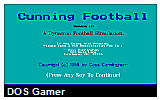 Cunning Football DOS Game