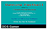 Cunning Football v1.2 DOS Game