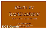 Death By Backgammon DOS Game