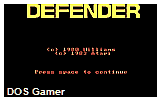 Defender DOS Game
