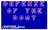 Defense of the Boat DOS Game