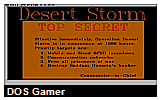 Desert Storm DOS Game